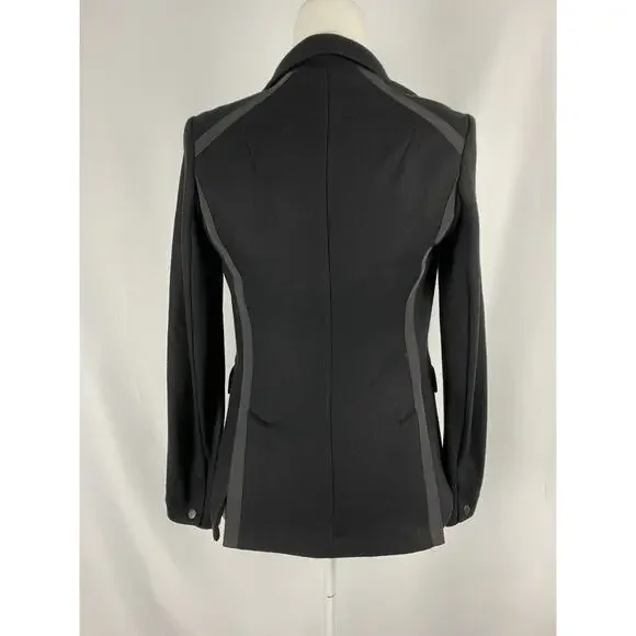 rag & bone Lexington Wool Blazer black jacket women size 0 Made In USA A003012